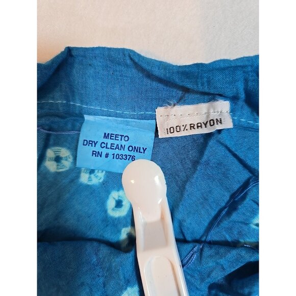 Handmade Blue boho midi skirt adjustable tie waist mirror sequins One Size New‎ - Picture 3 of 12